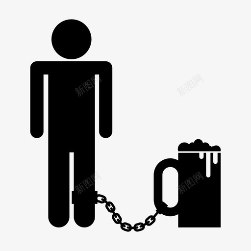 啤酒上瘾者酒鬼连锁图标svg_新图网 https://ixintu.com 人 啤酒上瘾者 连锁 酒鬼 醉酒者 饮料