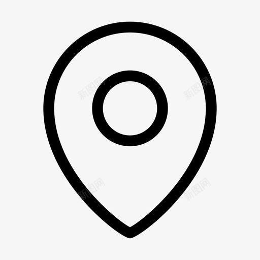 位置地图标记svg_新图网 https://ixintu.com 位置 地图 引脚 指针 接口线 标记