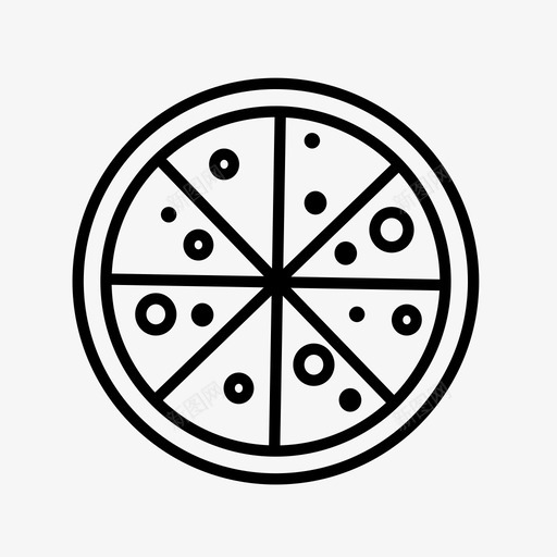 披萨食物配料图标svg_新图网 https://ixintu.com 披萨 美味 配料 食物 餐 餐厅