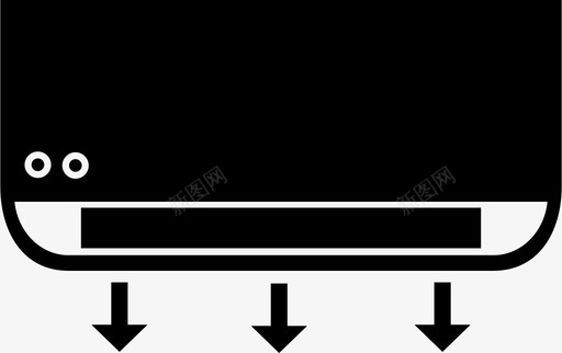 空调空调分体空调空气冷却器图标svg_新图网 https://ixintu.com 空气冷却器 空调 空调分体空调