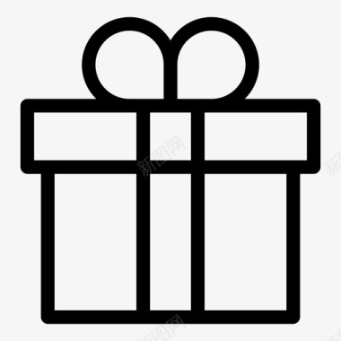 礼物礼品盒送礼物图标图标