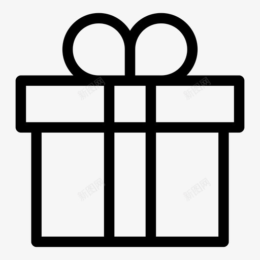 礼物礼品盒送礼物图标svg_新图网 https://ixintu.com 礼品盒 礼物 翘曲礼物 送礼物