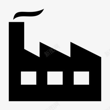 工厂制造业厂房图标图标