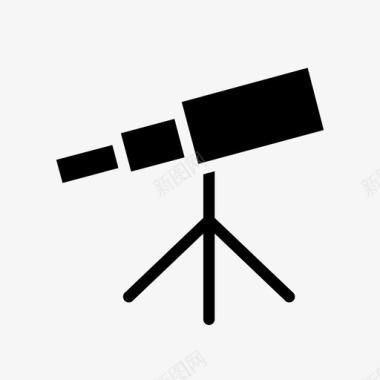 望远镜天文学观测图标图标