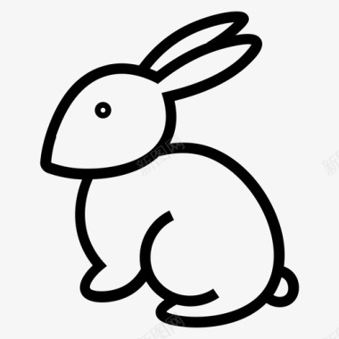 兔子魔法复活节图标图标