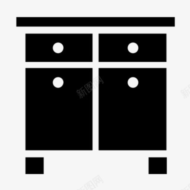 鞋柜衣柜橱柜图标图标