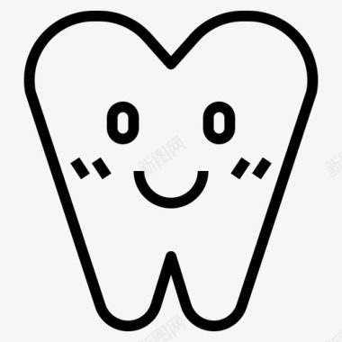 牙齿牙医医疗部件图标图标
