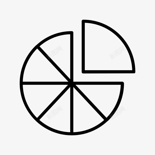 饼图圆几何图标svg_新图网 https://ixintu.com 几何 图形 圆 多边形 自然 饼图