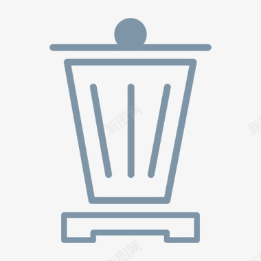 垃圾桶放置稳定性图标