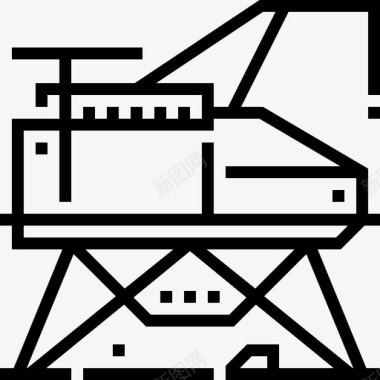 科学站建筑实验室图标图标