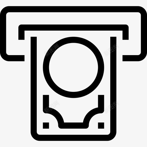 自动取款机银行商业图标svg_新图网 https://ixintu.com 付款 商业 自动取款机 货币 银行 银行和货币