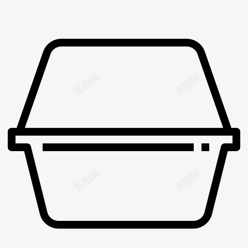 包装带走盒子图标svg_新图网 https://ixintu.com 包装 带走 打包 盒子 食品和饮料
