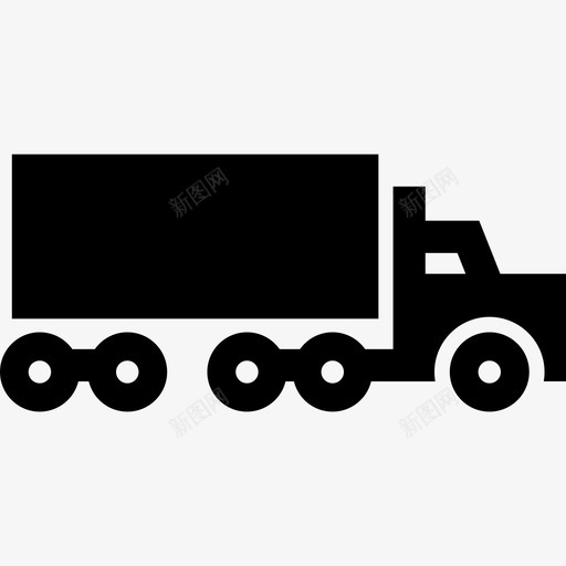 卡车货物船运图标svg_新图网 https://ixintu.com 卡车 船运 货物 运输和物流