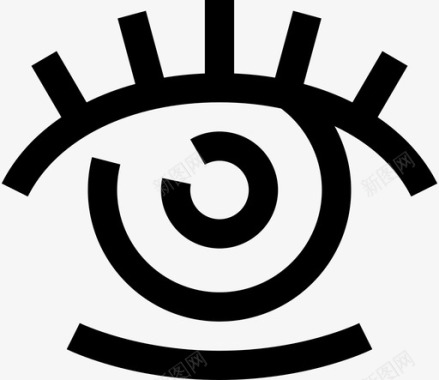 眼科医学视力图标图标