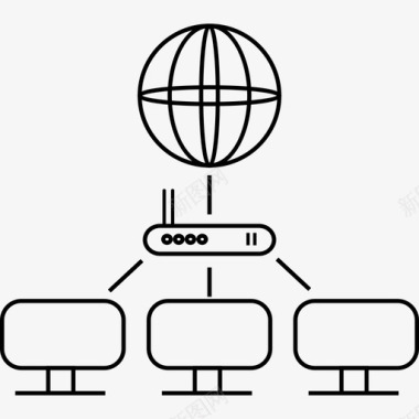 计算机网络因特网网络个人计算机网络图标图标