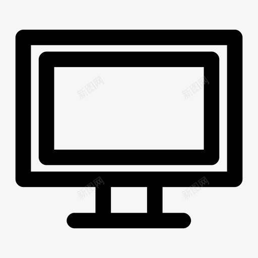 显示器电脑屏幕桌面图标svg_新图网 https://ixintu.com 显示器 桌面 电脑屏幕 电视 电视显示器 电视机