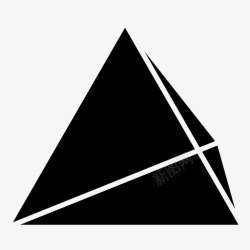 金字塔形状金字塔金字塔形状三维金字塔图标高清图片