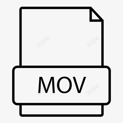 mov文件格式视频图标svg_新图网 https://ixintu.com mov文件 剧院 格式 视频