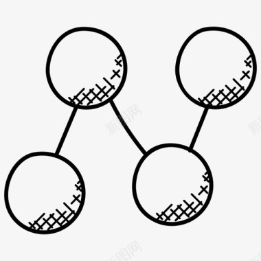 线条图业务发展财务评估图标图标