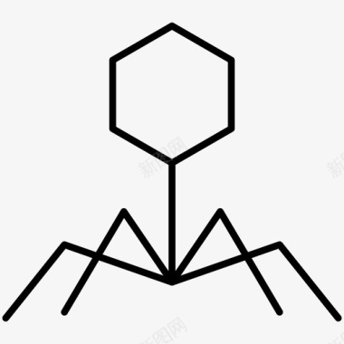 病毒疾病细菌和病毒图标图标