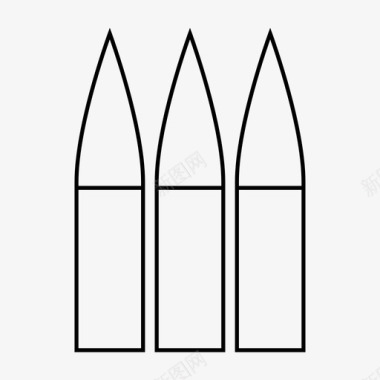 子弹战争武器图标图标