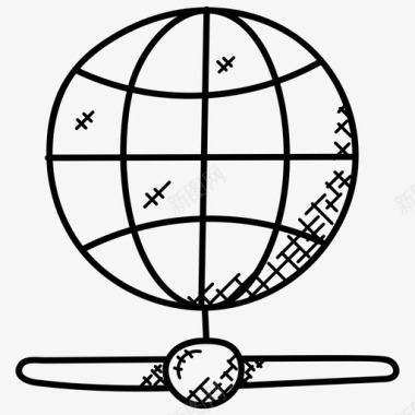 全球服务器全球数据库互联网服务器图标图标