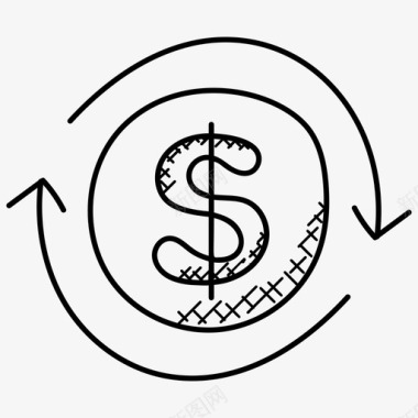 现金流货币兑换货币货币图标图标