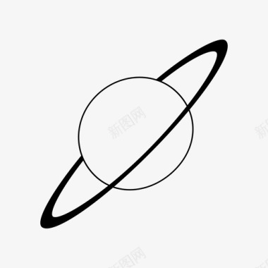 行星天文学土星图标图标