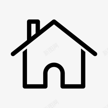 房屋家庭住宅房屋建筑图标图标