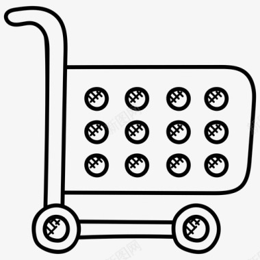 购物车网上购物电子商务图标图标