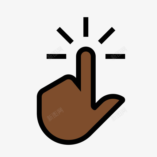 finger click 01.2svg_新图网 https://ixintu.com finger click 01.2