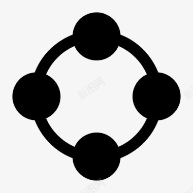 社区小组网络图标图标