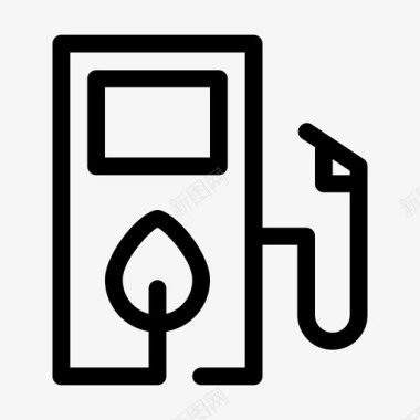 叶燃料生态石油图标图标