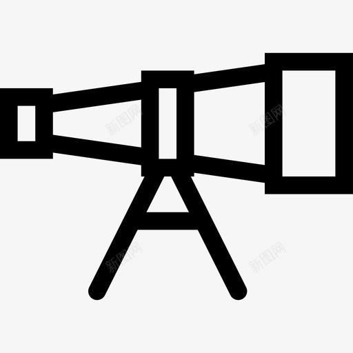望远镜研究科学图标svg_新图网 https://ixintu.com 太空 望远镜 研究 科学 简单线