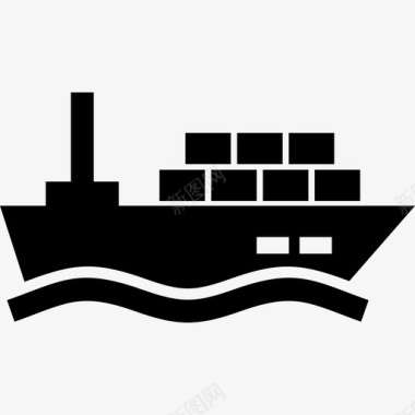 货船船集装箱图标图标