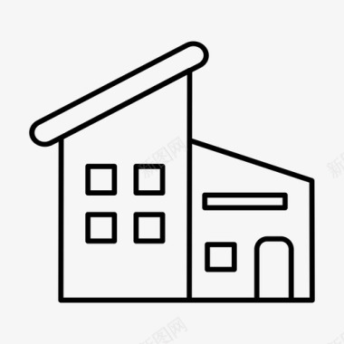 家小屋家庭住宅图标图标