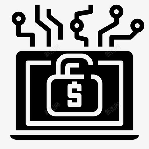 在线交易安全资金保护图标svg_新图网 https://ixintu.com 保护 在线交易安全 网络安全 资金