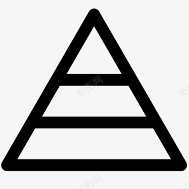 金字塔图商业数学图标图标