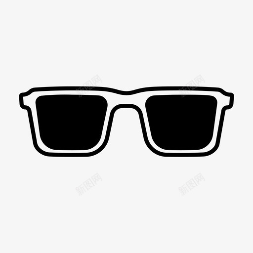 太阳镜眼镜护目镜图标svg_新图网 https://ixintu.com 夏季 太阳镜 护目镜 眼镜