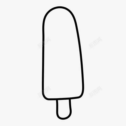 冰棒食物冰图标svg_新图网 https://ixintu.com 冰 冰棒 冰淇淋 糖 食物