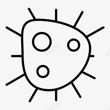 病毒细菌生物学图标图标
