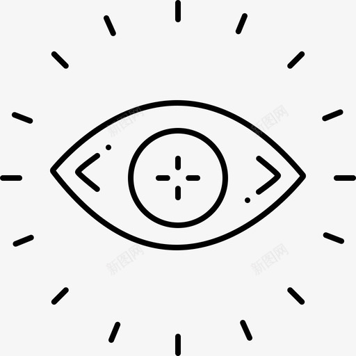 验光眼睛视力图标svg_新图网 https://ixintu.com 眼睛 视力 配镜师 镜片 验光