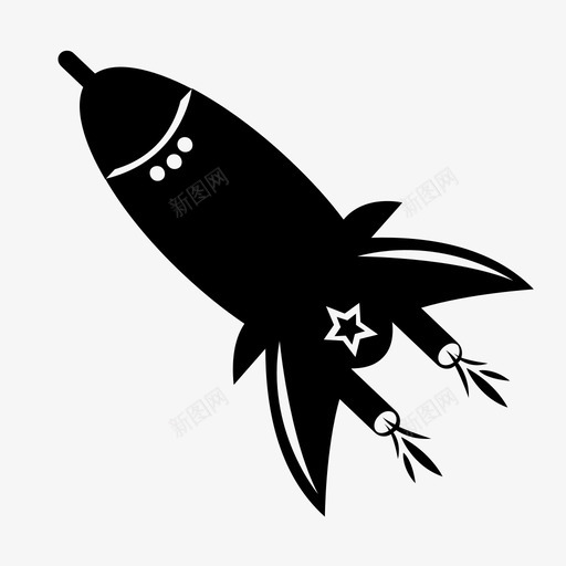 火箭星系外太空图标svg_新图网 https://ixintu.com 外太空 宇宙飞船 星系 机器人和火箭 火箭 科学