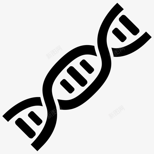 基因生物学dna图标svg_新图网 https://ixintu.com dna 基因 基因组 教育训练集1第1部分 生物学 螺旋