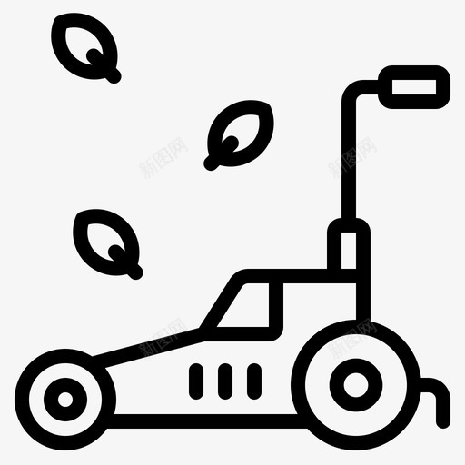 割草机园艺机器图标svg_新图网 https://ixintu.com 农场花园 割草机 园艺 工具 庭院 机器