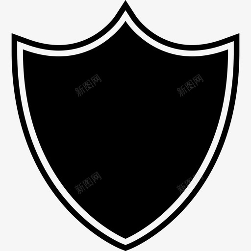 盾牌盔甲徽章和框架填充图标svg_新图网 https://ixintu.com 徽章和框架填充 盔甲 盾牌