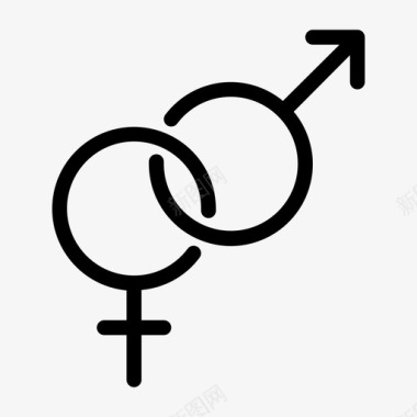 性别标志女性医疗保健图标图标