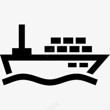 货船船集装箱图标图标