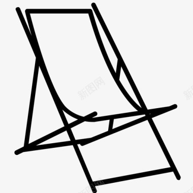 躺椅家具图标图标