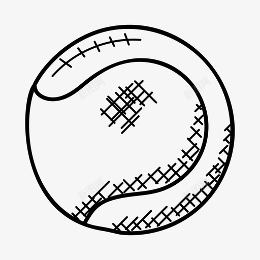 板球保龄球硬球图标svg_新图网 https://ixintu.com 体育涂鸦图标 保龄球 旋转球 板球 硬球